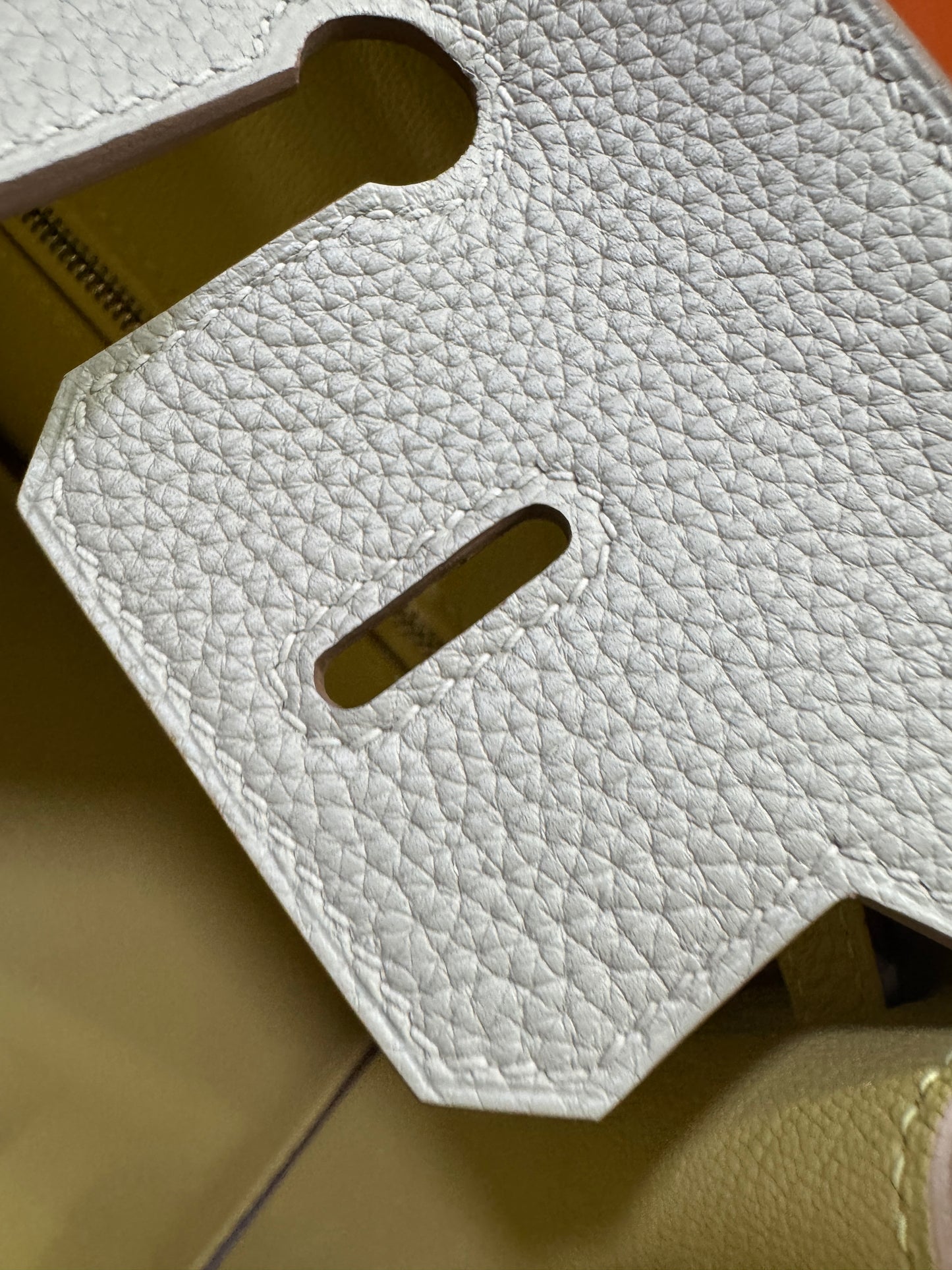 HERMES Birkin25 SO 珍珠灰拼小雞黃 Togo PHW