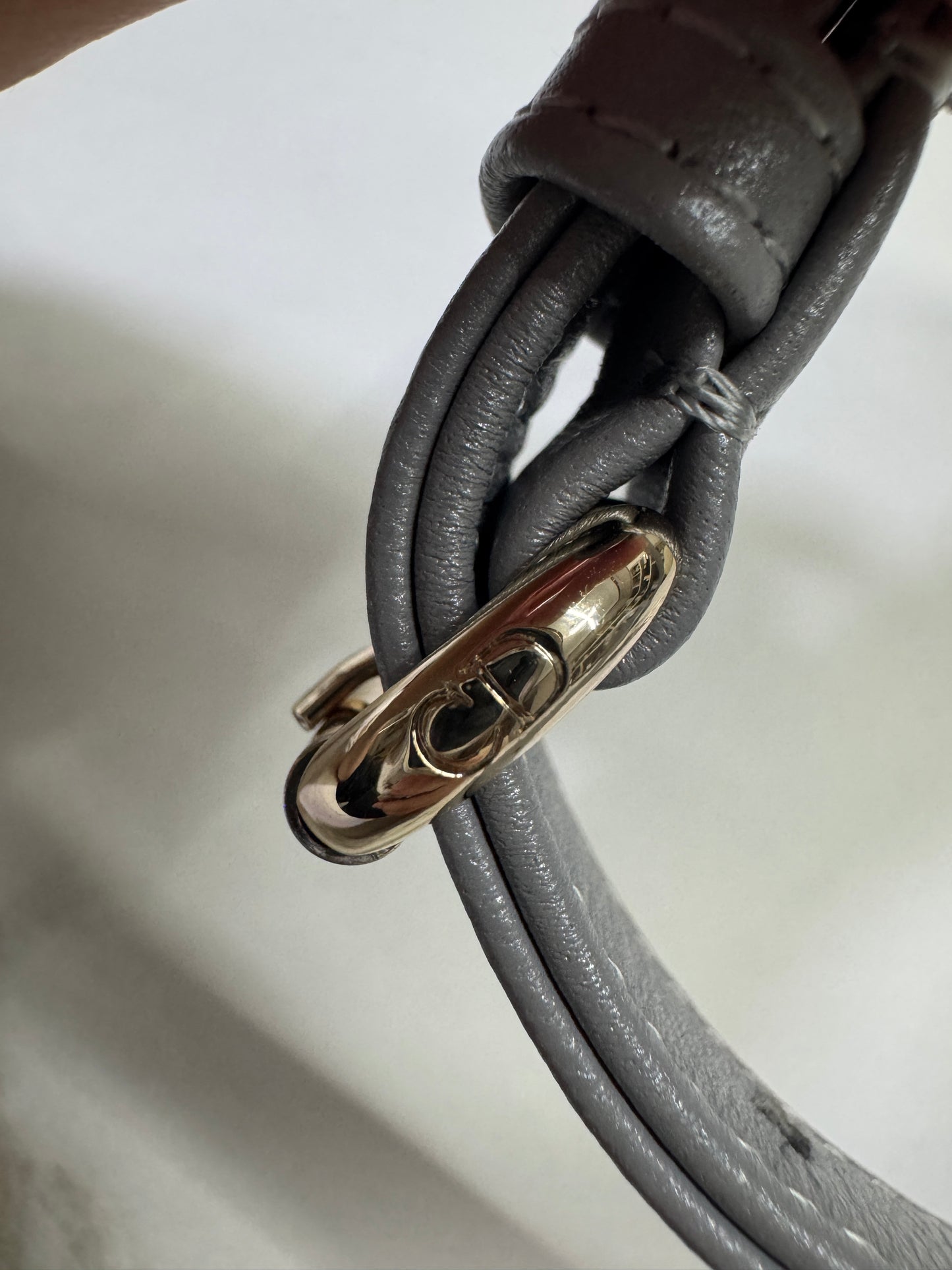 DIOR Lady Dior Mini 珠光灰