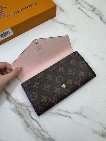 LV Sarah Wallet Rose Ballerine