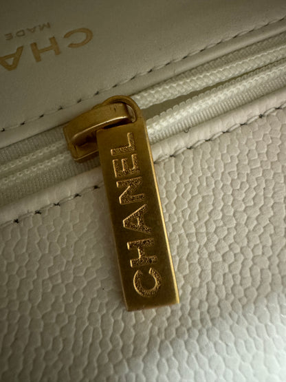 CHANEL 24P 愛心金球 白色 20cm 中號