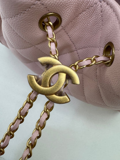 CHANEL 25Bag 粉紅色荔枝牛皮 Small