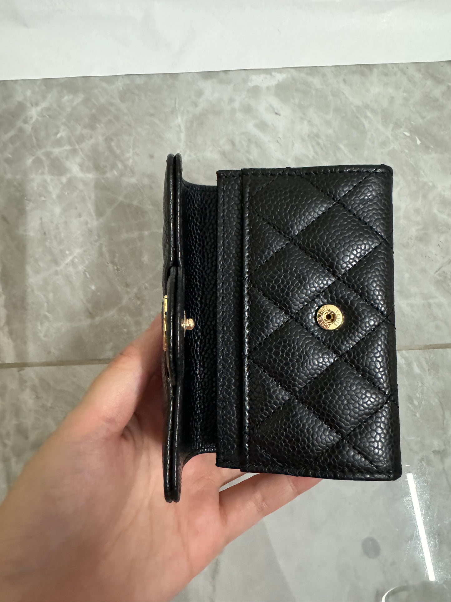 CHANEL 經典CF卡包 黑色牛皮