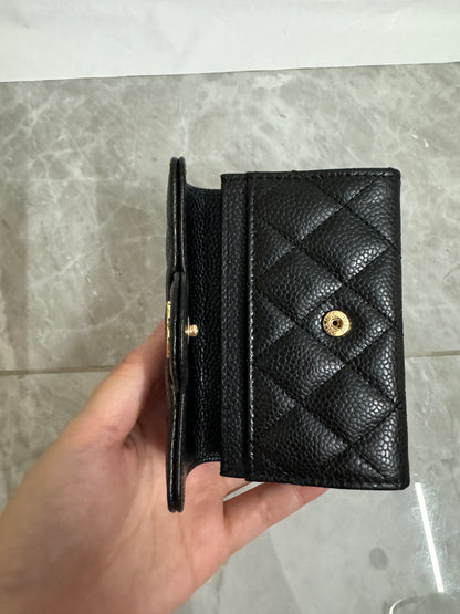 CHANEL 經典CF卡包 黑色牛皮