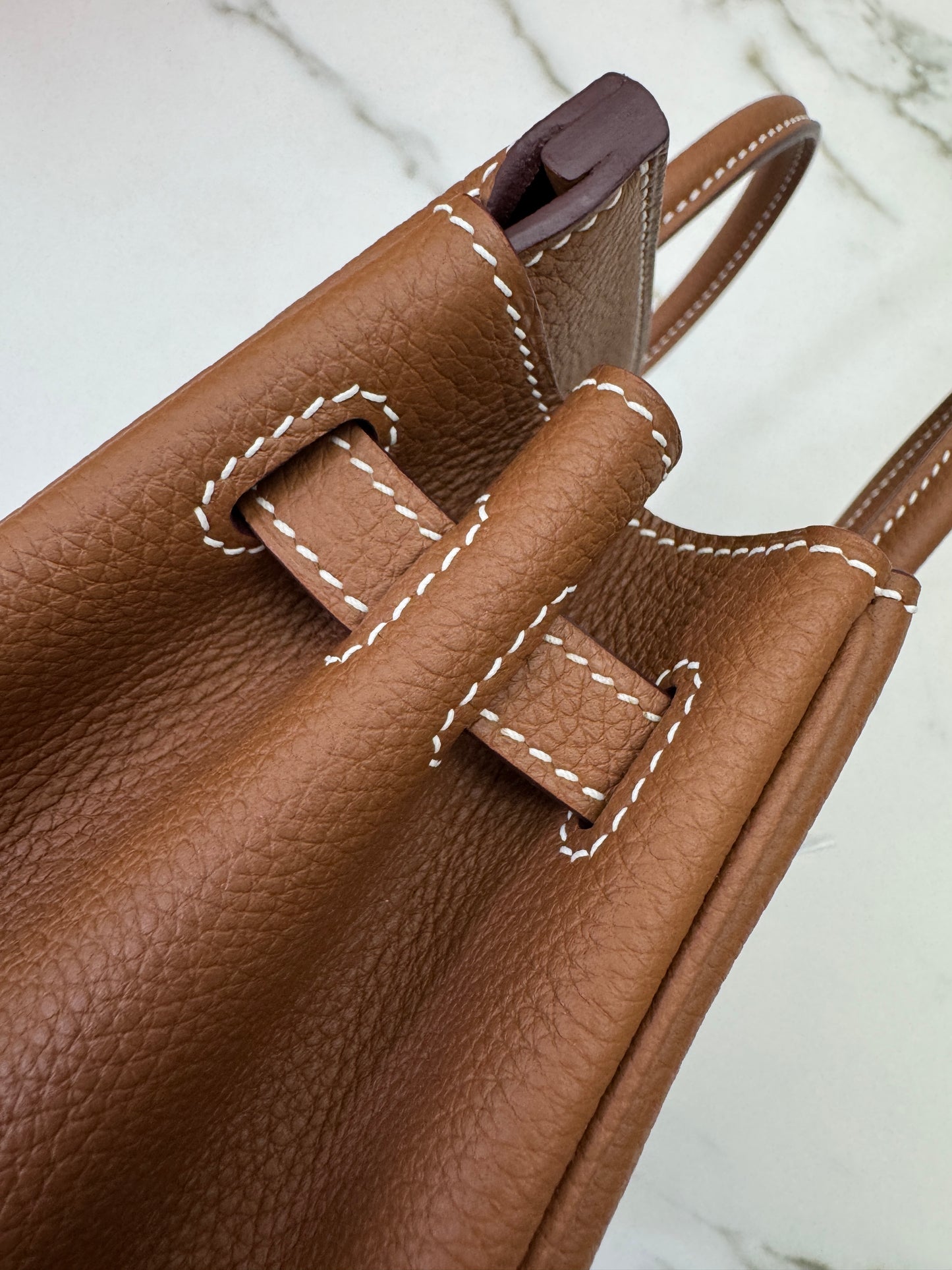 HERMES Birkin 25 金棕色金扣 Togo Gold GHW