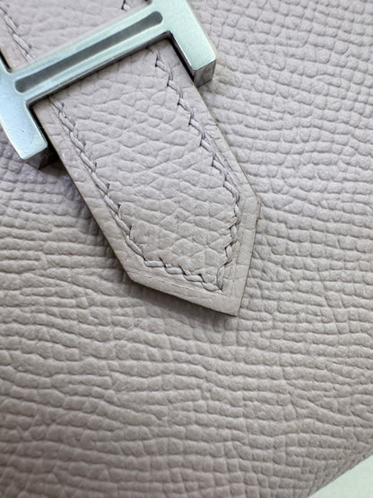 HERMES Bearn Wallet 三摺錢包 夢幻紫銀扣 Epsom Mauve Pale PHW