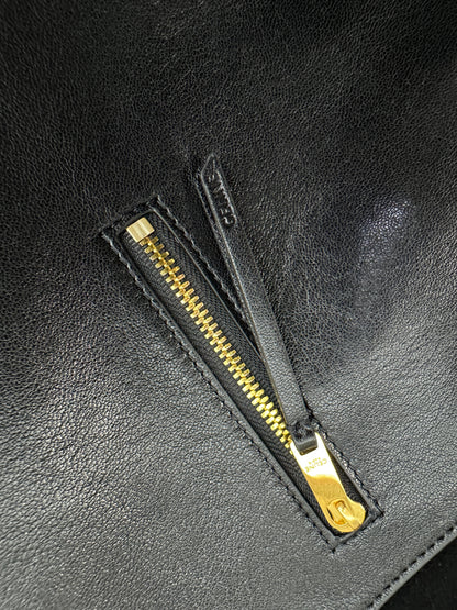 CELINE Soft Triomphe Half Moon 黑色