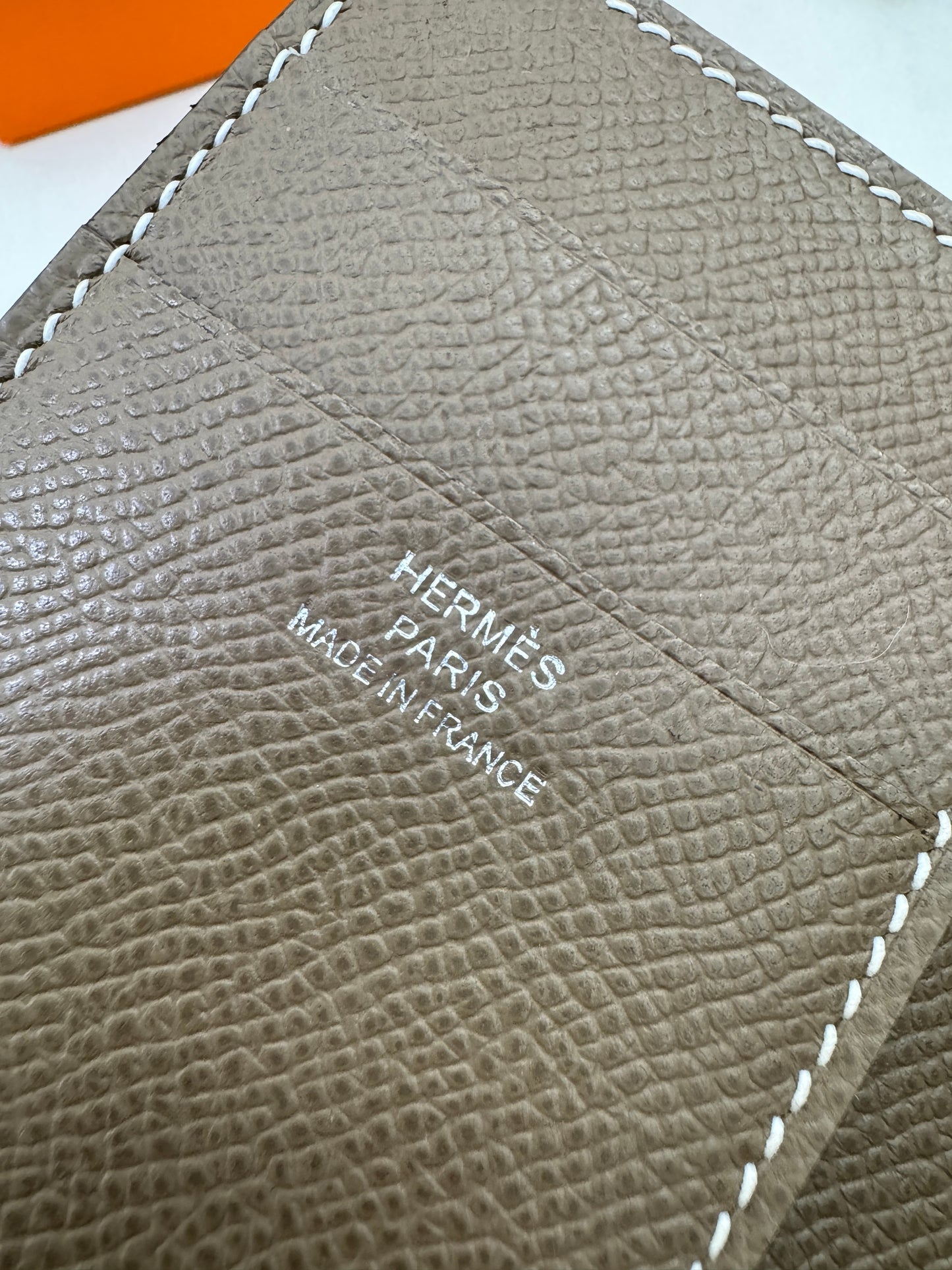 HERMES Bearn Wallet 三摺錢包 大象灰銀扣