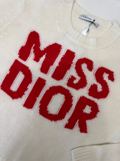 DIOR Miss Dior 紅字薄毛衣
