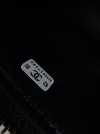 CHANEL 26A 鱷魚壓紋LP盒子 黑色￼