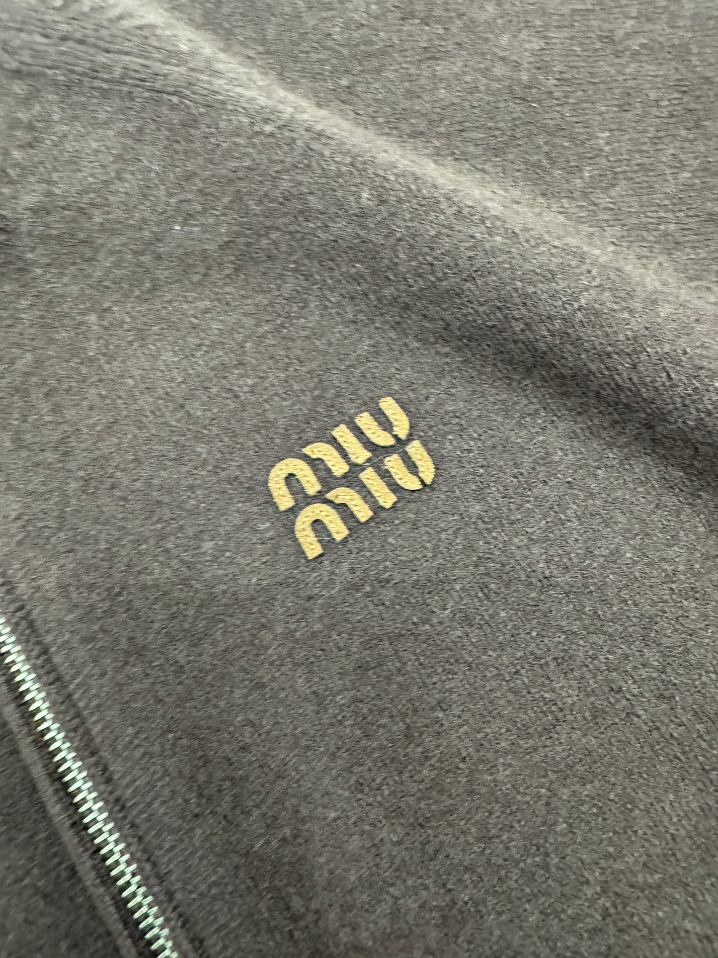 MIU MIU 深棕色針織短外套