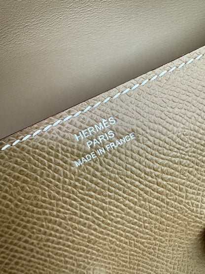 HERMES Constance Elan 大象灰銀扣 Epsom Etoupe PHW