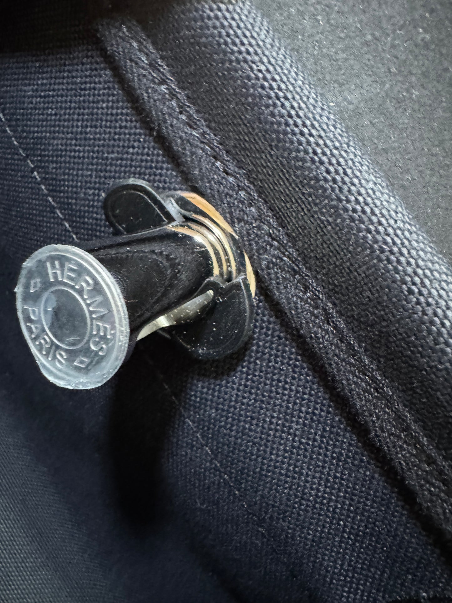 HERMES Mini Herbag 黑銀