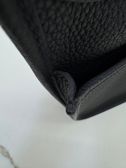 HERMES Evelyne23 黑銀 TC