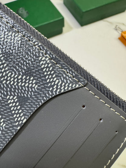 GOYARD Bourbon Zipped Cardholder 灰色