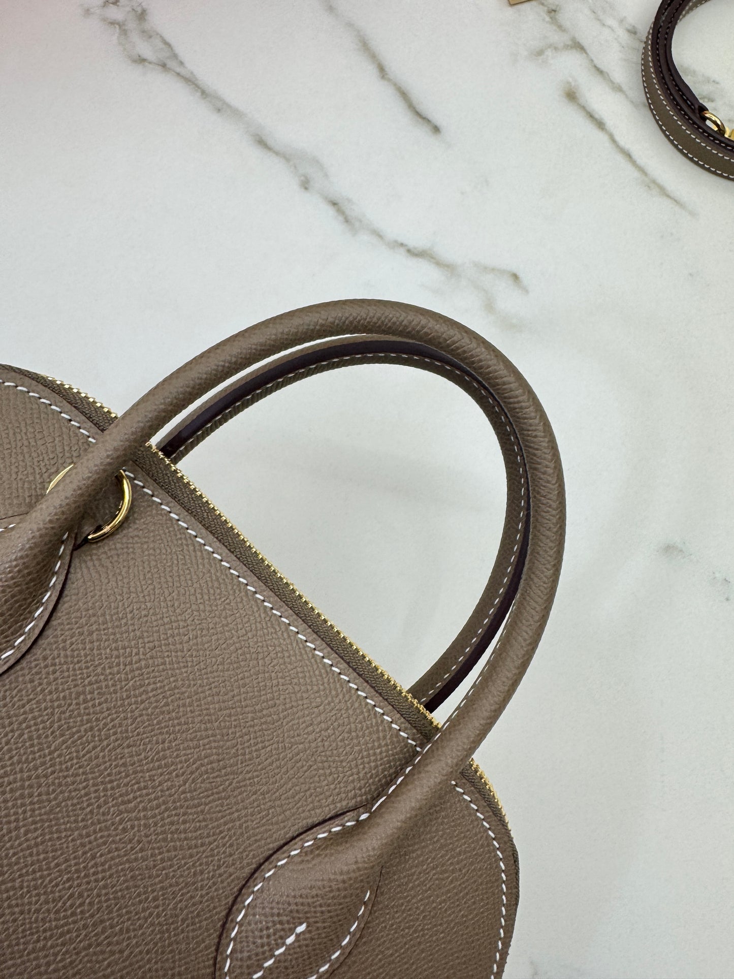 HERMES Bolide 25 大象灰金扣 Epsom Etoupe GHW