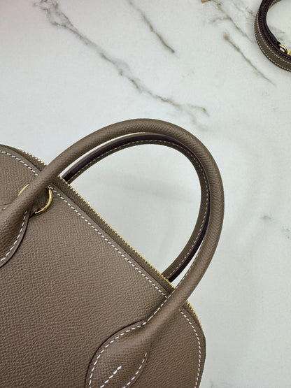 HERMES Bolide 25 大象灰金扣 Epsom Etoupe GHW