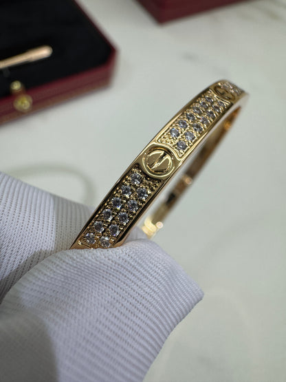 CARTIER Love Bracelet 窄版滿天星 玫瑰金