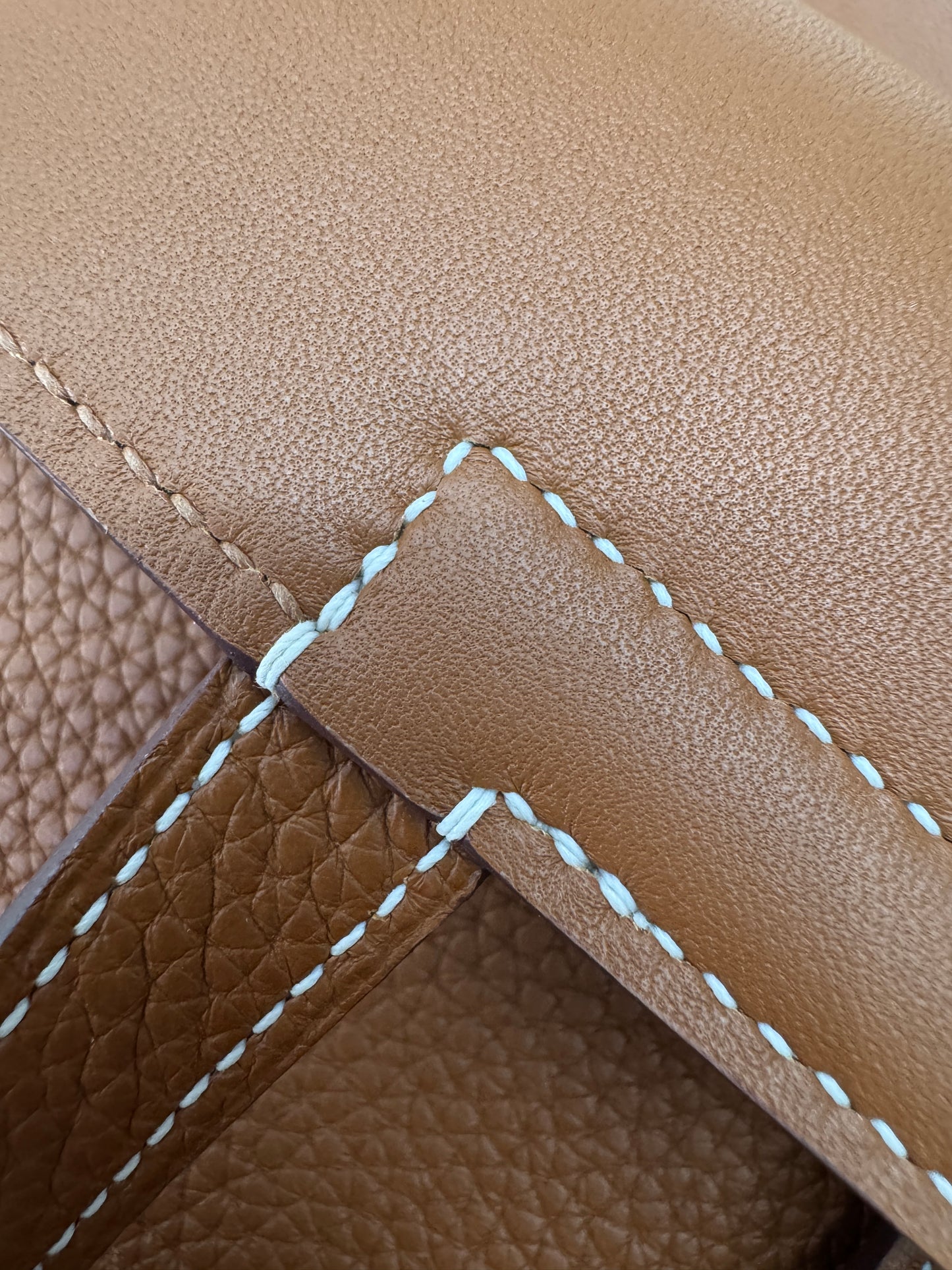 HERMES Halzan 25 金棕色金扣 TC Gold GHW