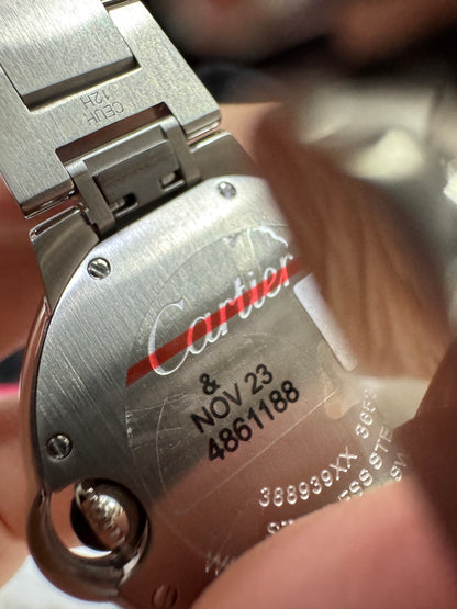 CARTIER Blue Balloon 33mm 鑽石盤【天然真鑽】