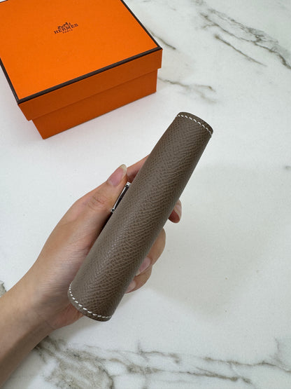 HERMES Bearn Wallet 三摺錢包 大象灰銀扣