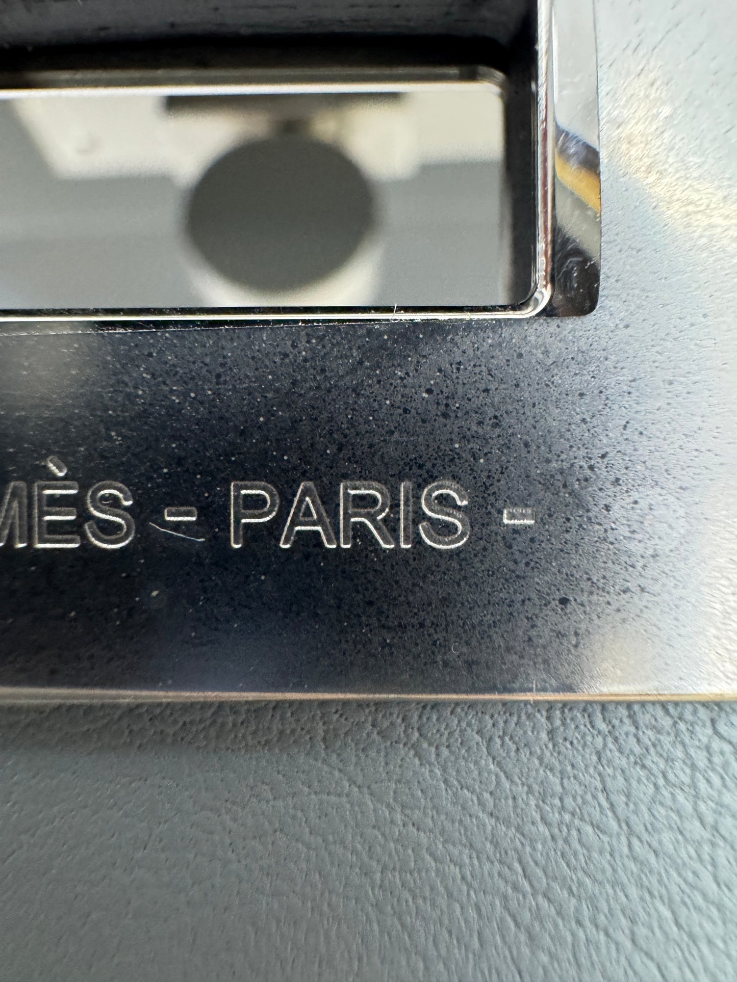 HERMES Mini 2424 木偶灰銀扣 Evercolor Gris Platin PHW