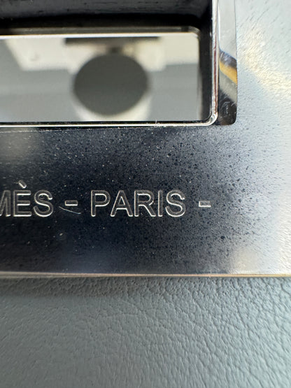 HERMES Mini 2424 木偶灰銀扣 Evercolor Gris Platin PHW