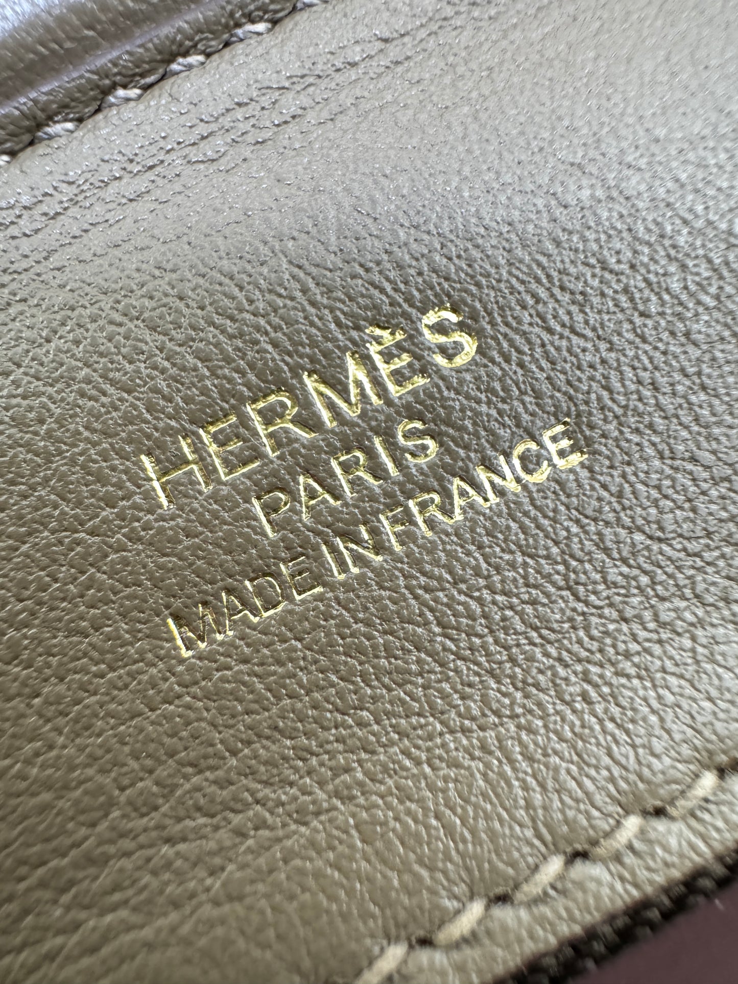 HERMES Mini 2424 大象灰金扣 Evercolor Etoupe GHW