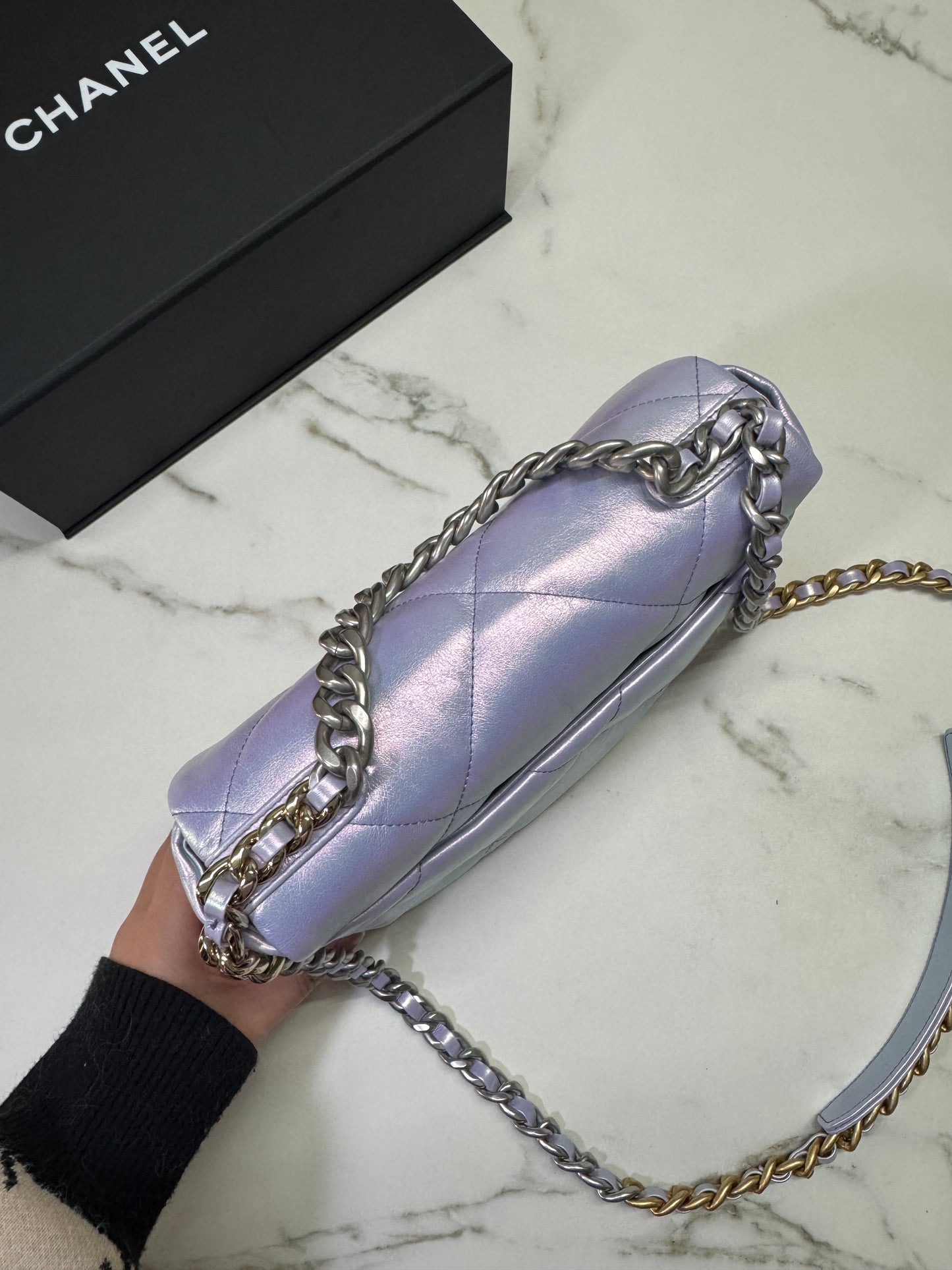CHANEL 19 Bag Small 22P幻彩紫 小號