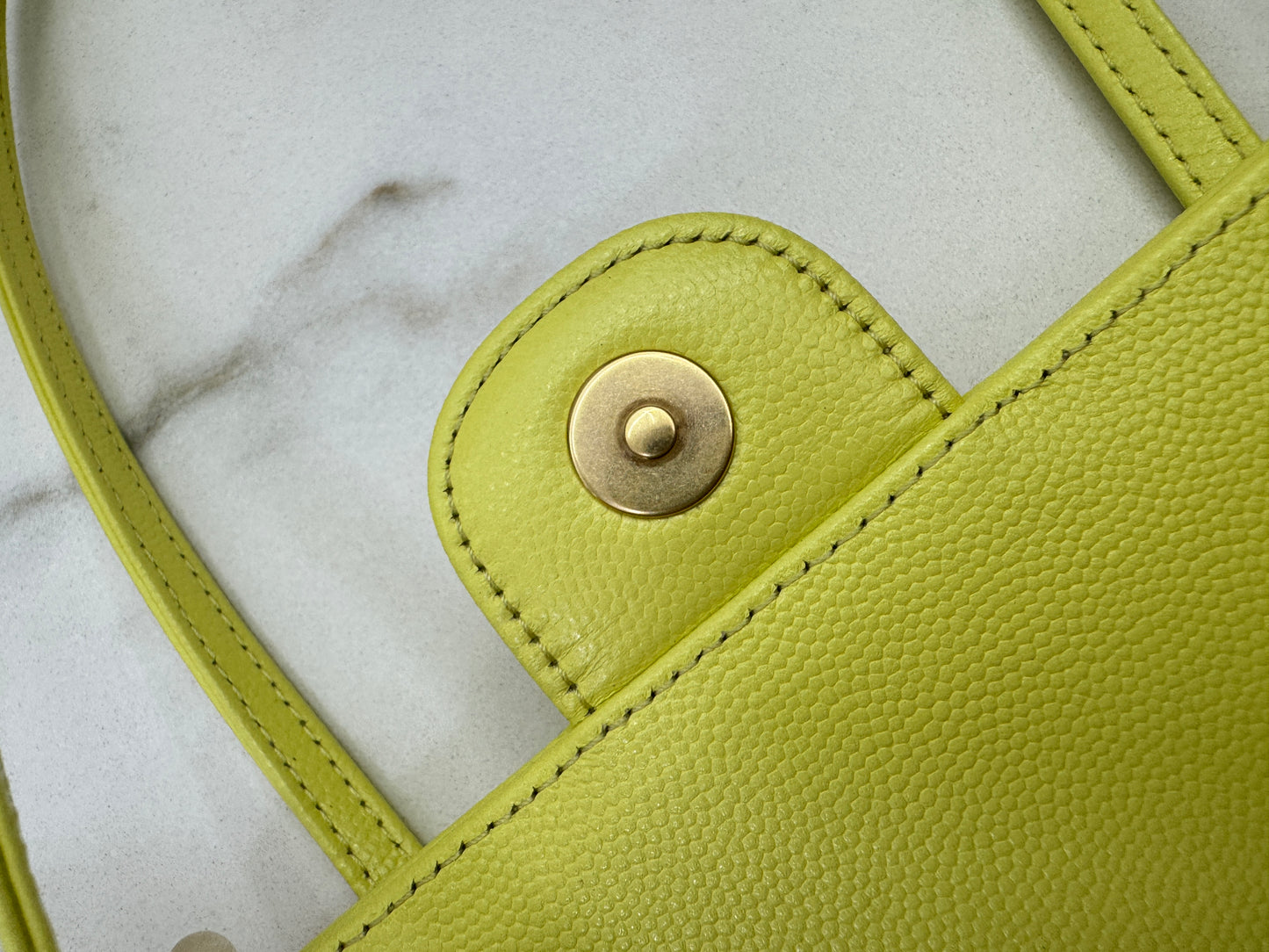 CHANEL Mini Preppy Coco 黃色