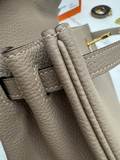HERMES Kelly 25 斑鳩灰金扣 內縫 Togo 81 Gris Tourterelle GHW