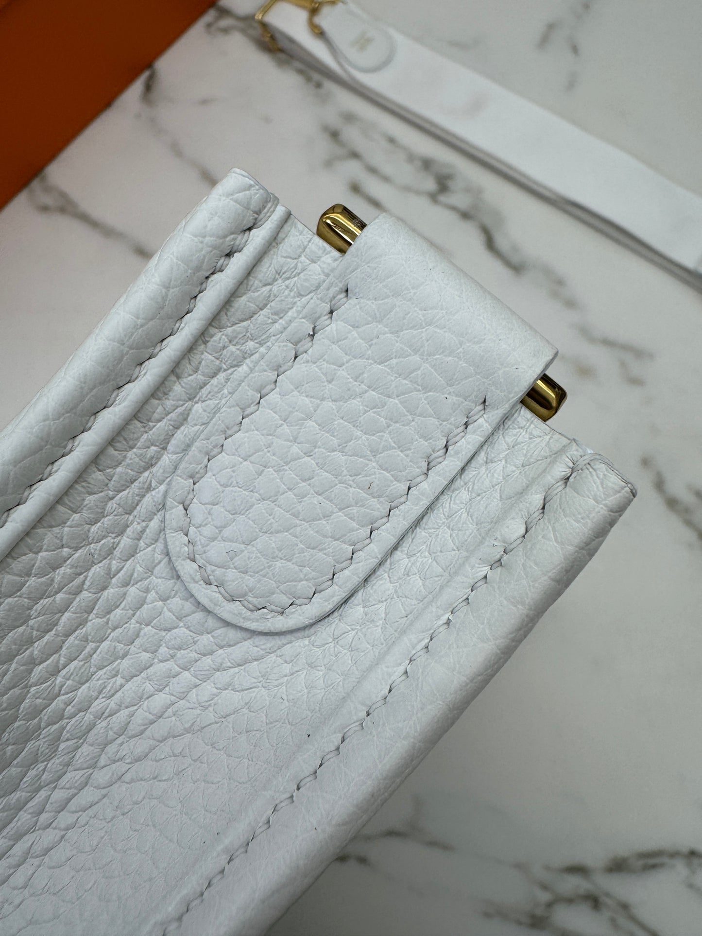 HERMES Evelyn29 新白色金扣 0U New White GHW