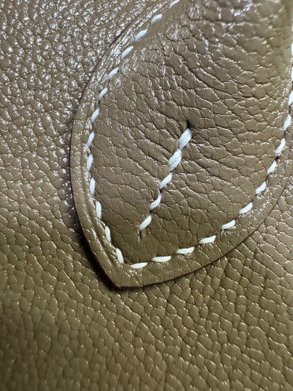 HERMES Mini Bolide 大象灰山羊皮 金扣