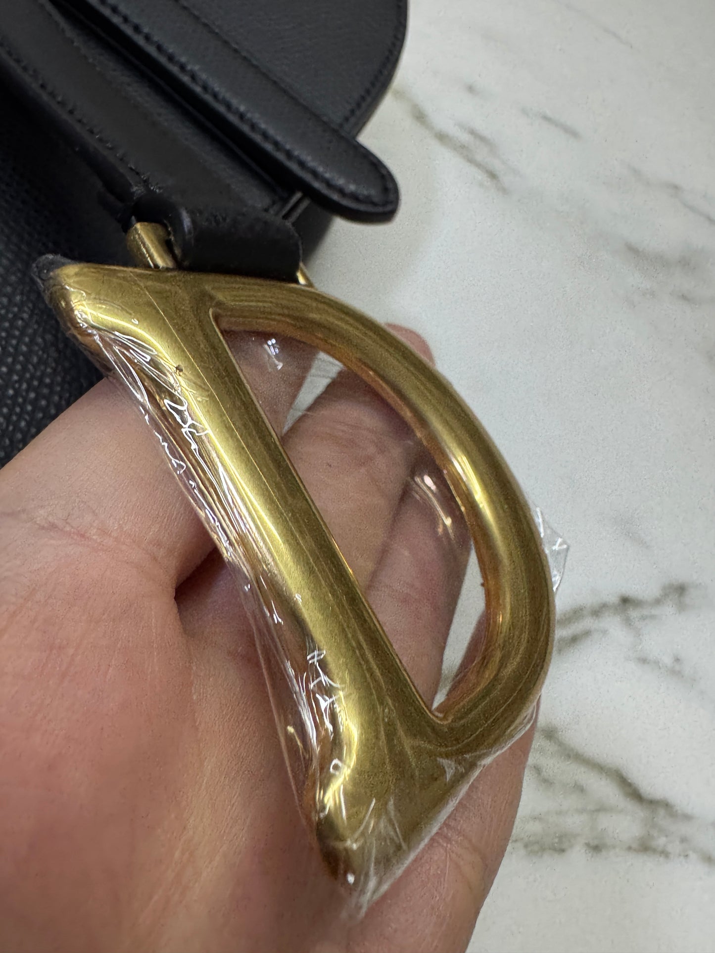 DIOR Saddle Medium Black