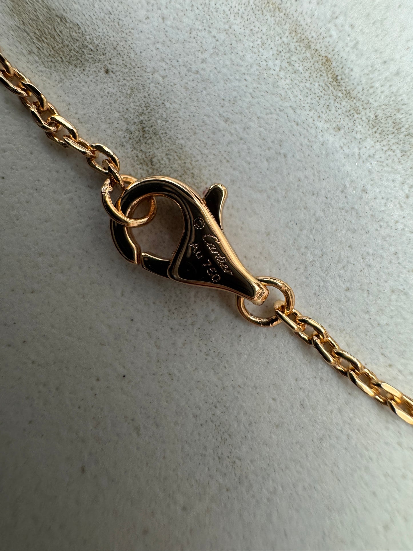 CARTIER Love Necklace 滿天星玫瑰金色