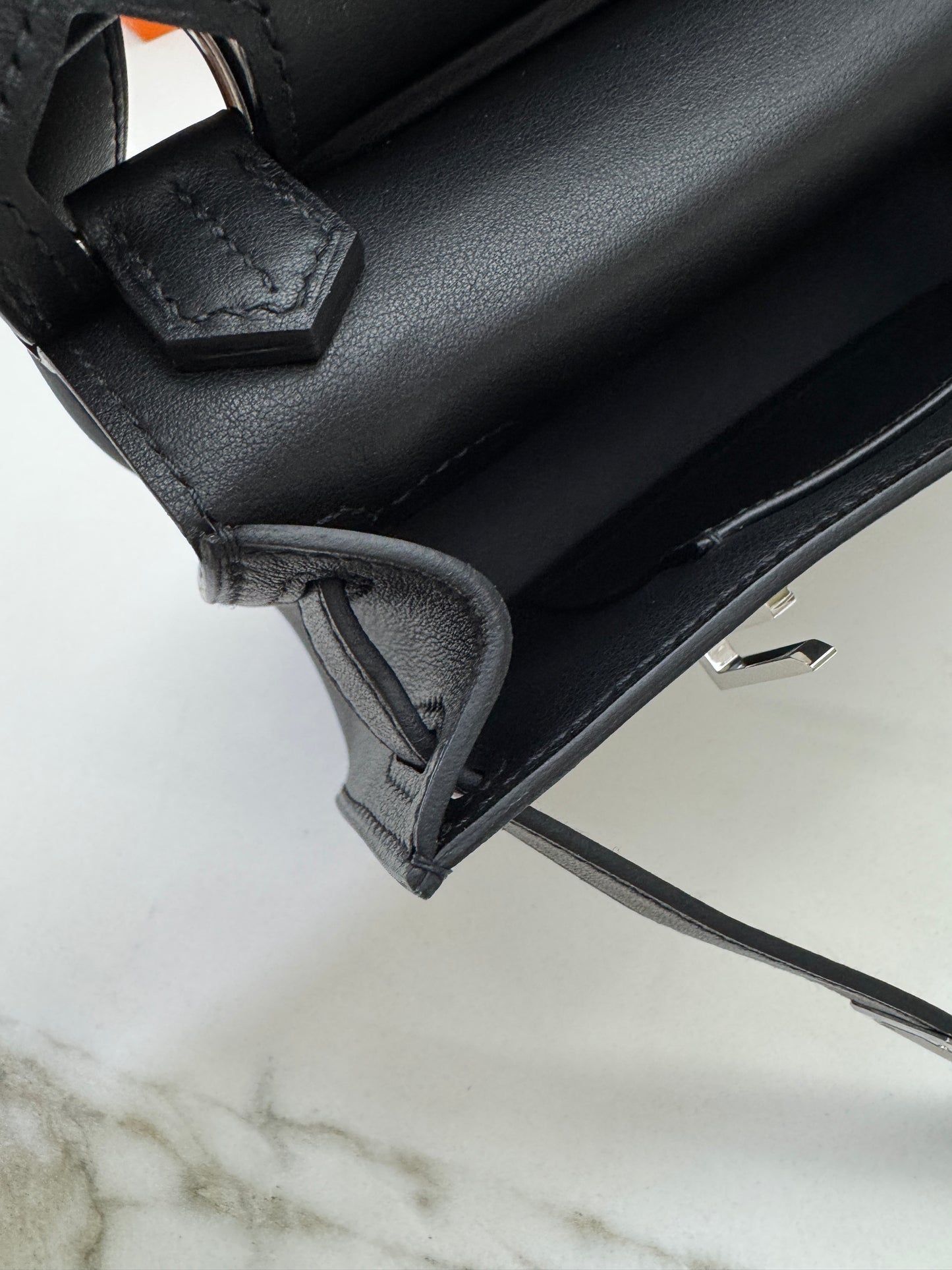 HERMES Mini Jypsiere 熊貓帆布 Swift/ Canvas