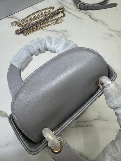 DIOR Lady Dior Mini 珠光灰