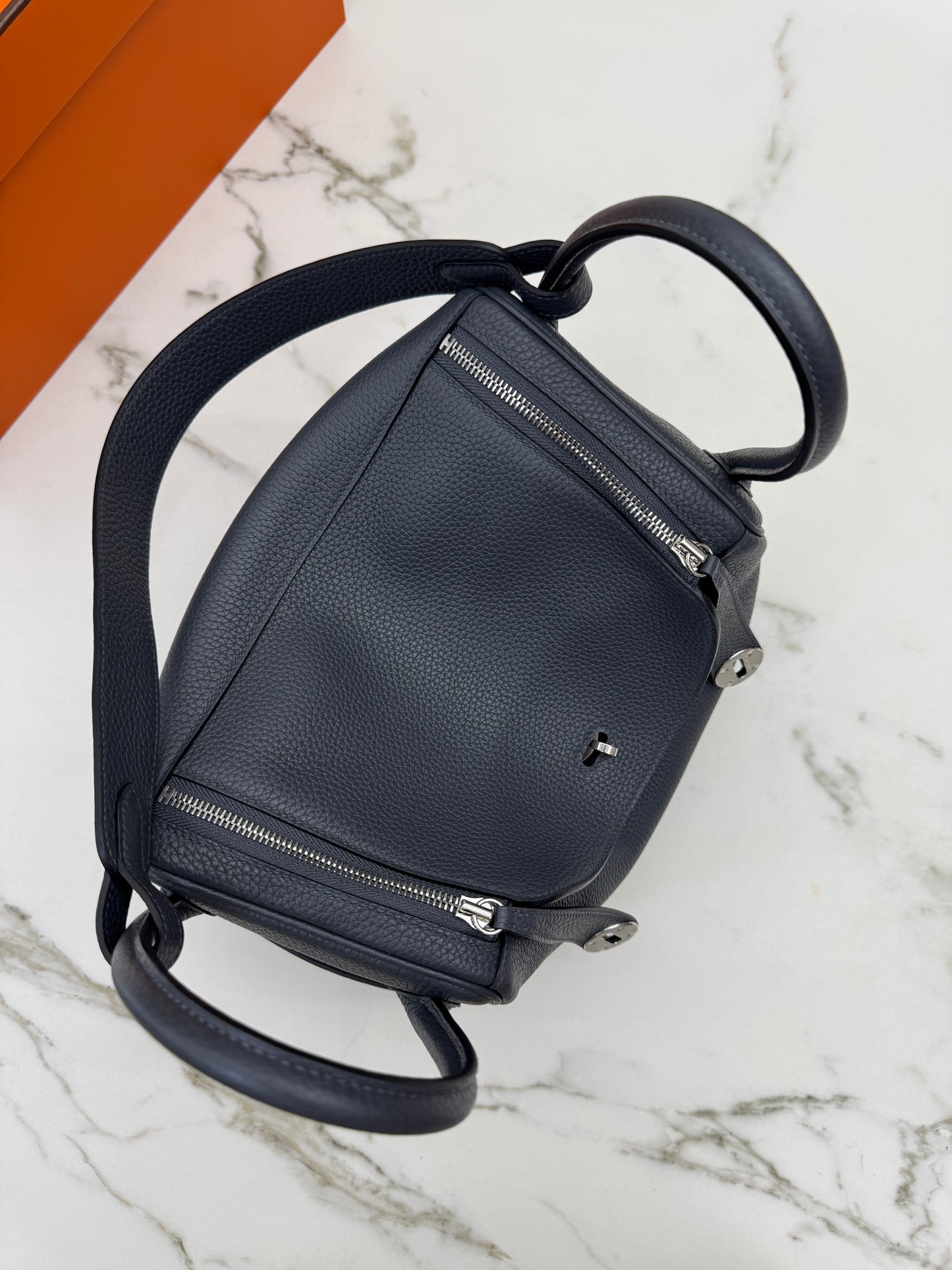HERMES Lindy 30 石墨灰銀扣 TC 88 Graphite PHW