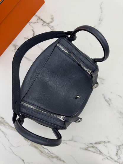 HERMES Lindy 30 石墨灰銀扣 TC 88 Graphite PHW