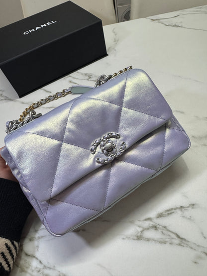 CHANEL 19 Bag Small 22P幻彩紫 小號