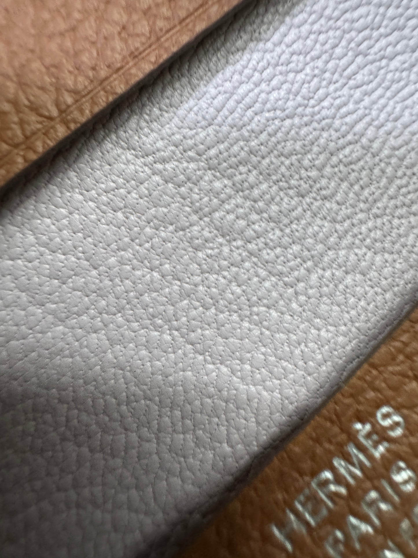 HERMES R.M.S. Cardholder 夢幻紫拼金棕 Evergrain小牛皮