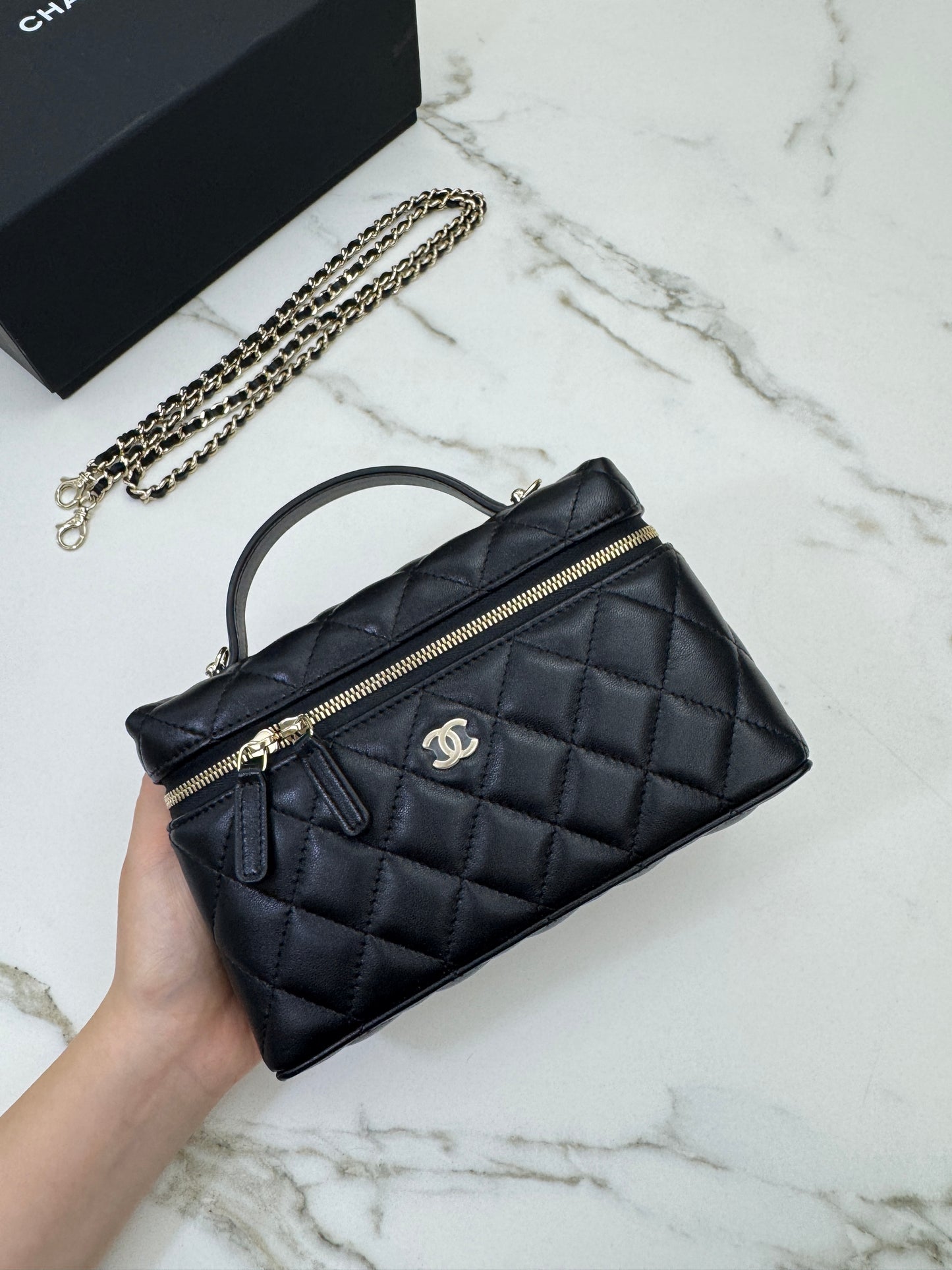 CHANEL LP盒子包 羊皮