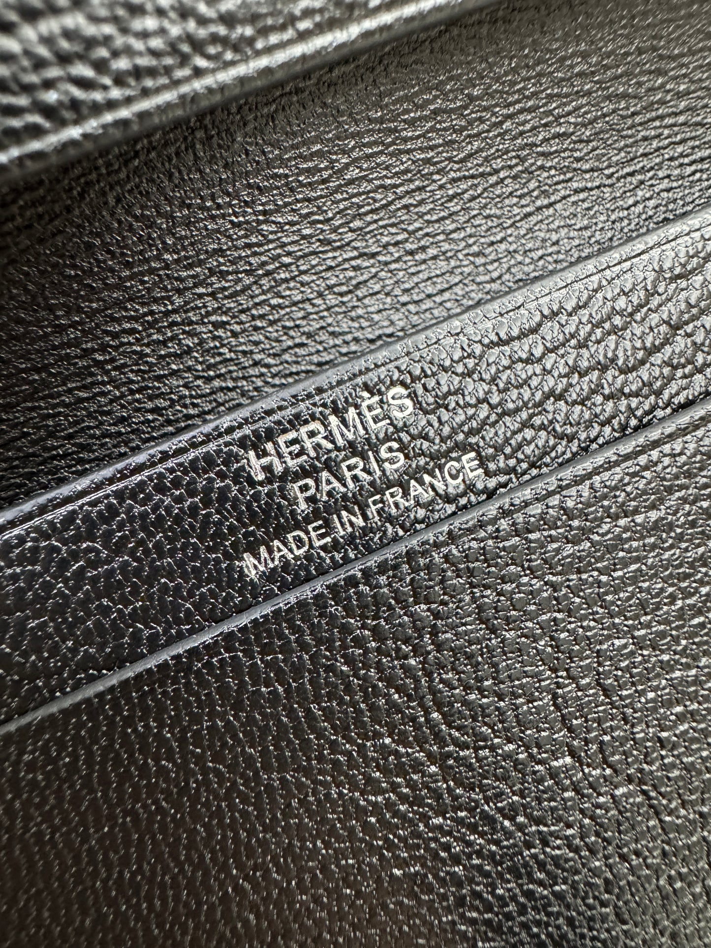 BEARN Mini Wallet 黑色山羊皮 Noir Chevre Mysore PHW