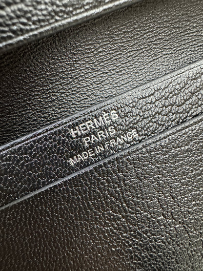 BEARN Mini Wallet 黑色山羊皮 Noir Chevre Mysore PHW