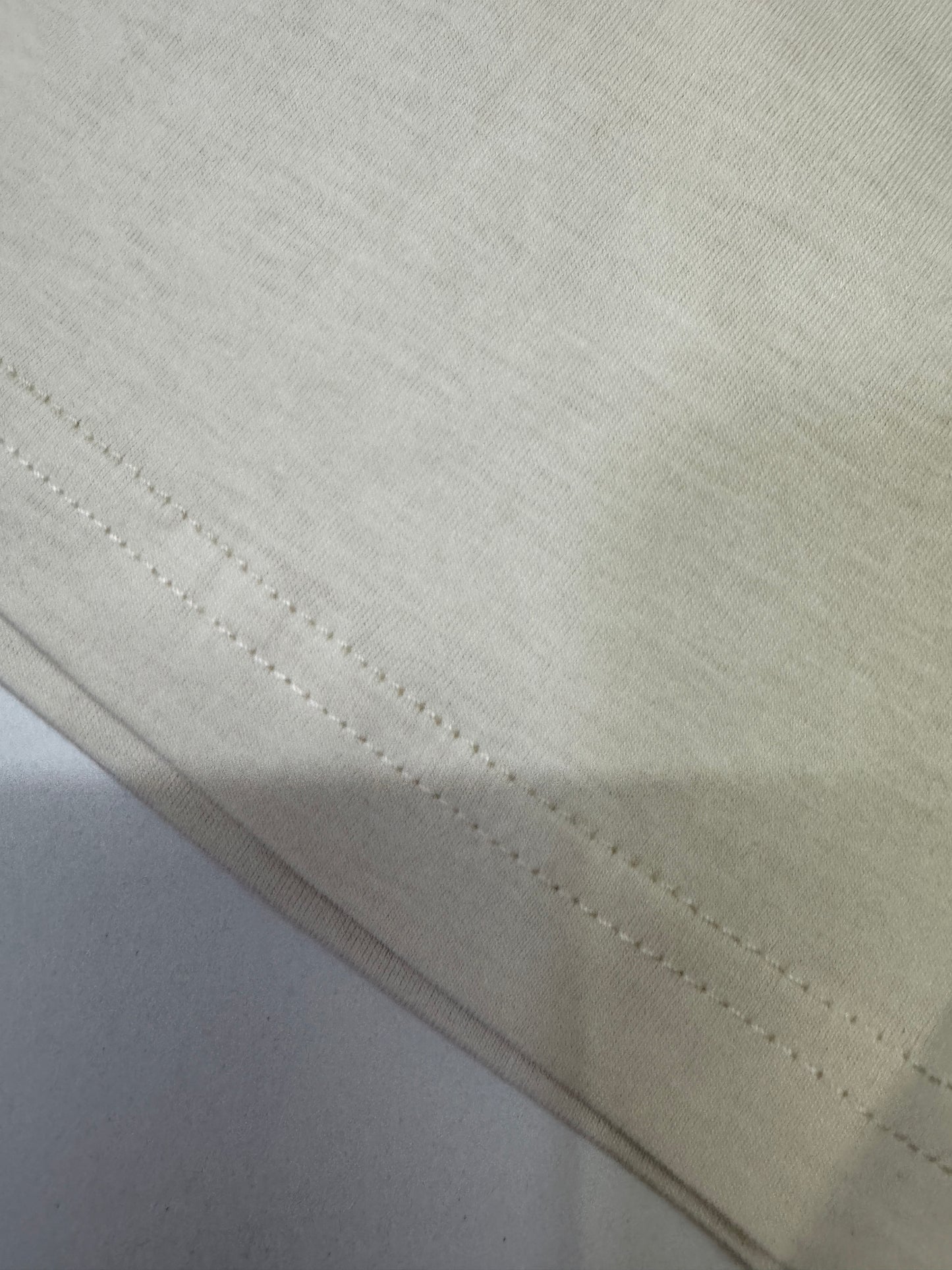 MIU MIU 水鑽Logo 米色T恤