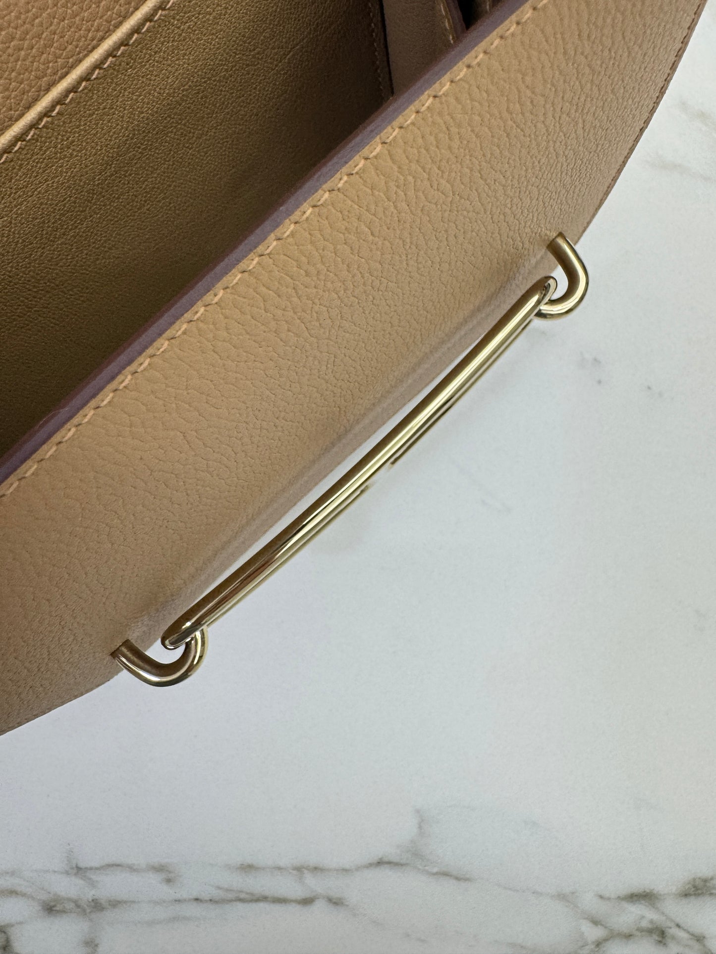 HERMES Roulis 19 奶茶色淺金扣 Chai Evercolor PBHW