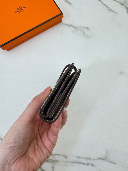 HERMES Bearn Mini Wallet 散紙位 大象灰銀扣 Epsom PHW