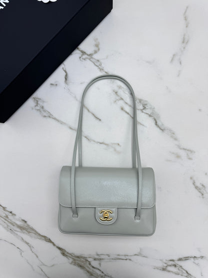 CHANEL Preppy Coco 灰綠色 Small