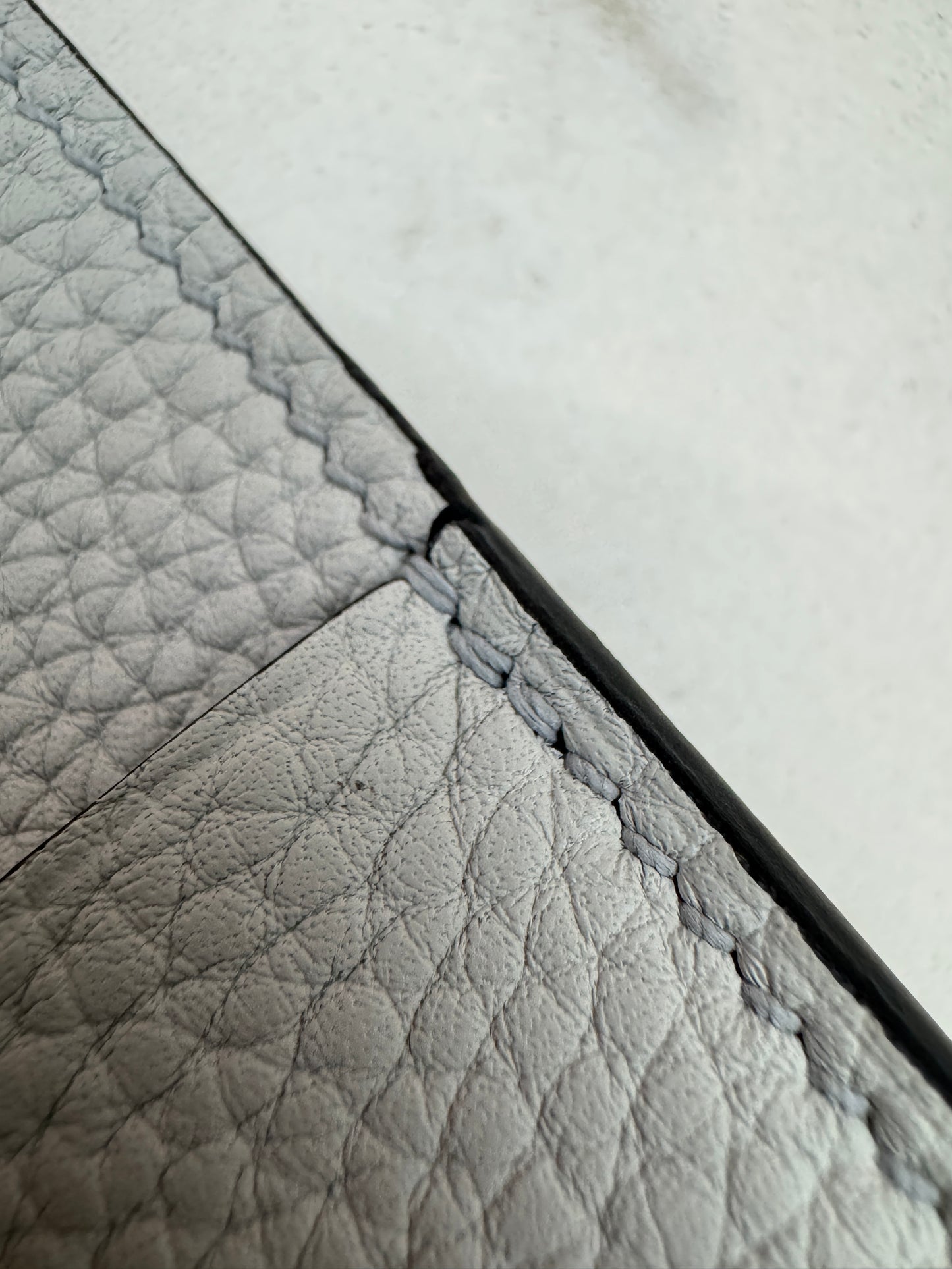 HERMES Halzan 25 聖杯藍銀扣 Bleu Pale