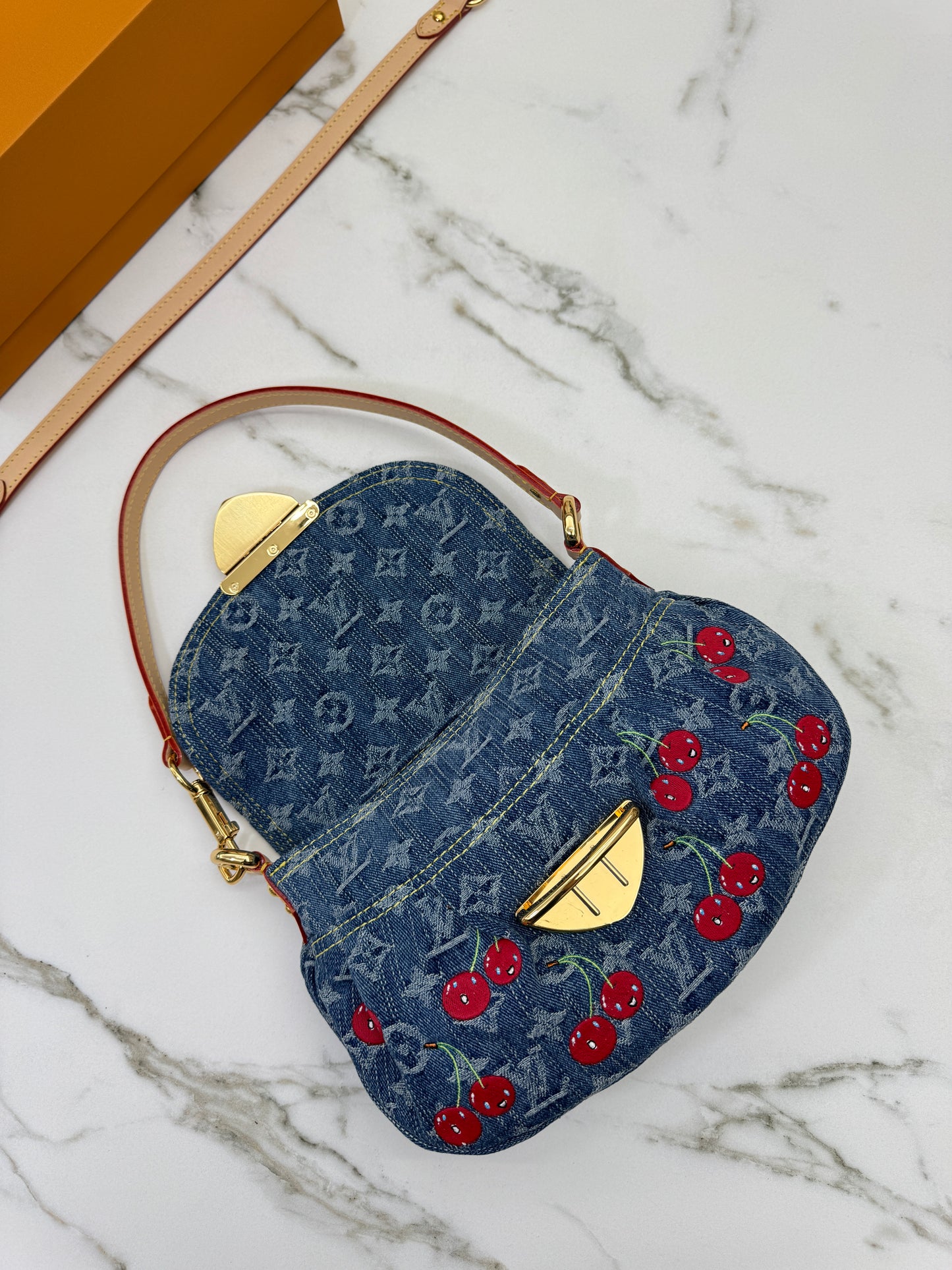 LV X TM Sunset Cherry Denim