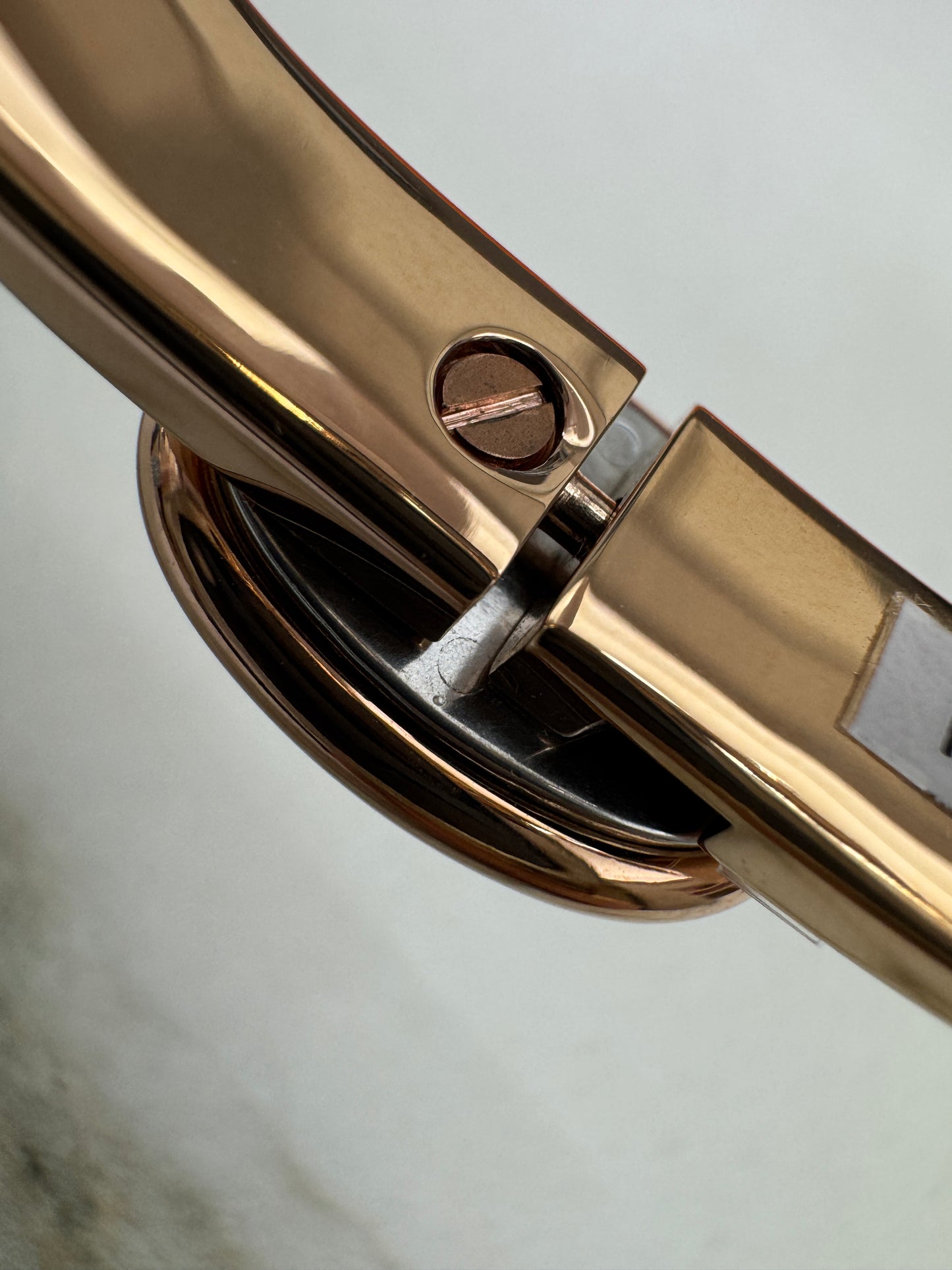 HERMES Mini Clic Chaine d’Ancre Bracelet 粉紅色玫瑰金手鐲
